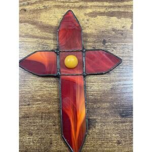 Lyrical Glass Cross Decor